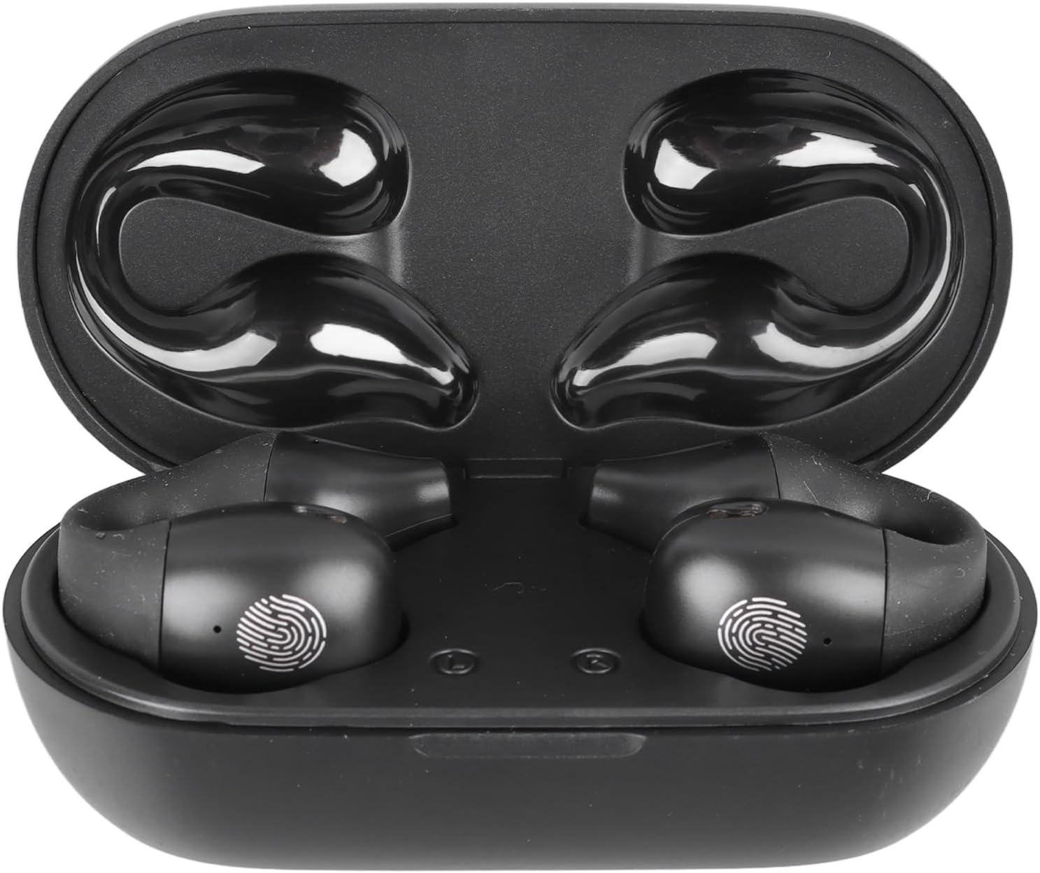 Wearable Open Ear Earbuds,Sport Wireless Earbuds Mini,HiFi Long-lastingEarphones, Clip-on Earbuds, Fast Pairing Noise Cancelling Headset for Exercise