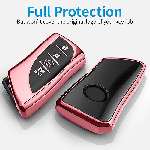 Miniatura 7 de Tukellen Funda para llavero Lexus, funda de protección completa de TPU suave premium para Lexus ES350 ES300h UX200 LS500 LS500H LC500 LC500h llave
