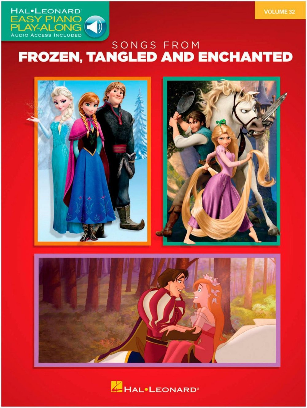 Easy Piano Play-Along Volume 32: Songs From Frozen, Tangled And Enchanted (Book/Online Audio). Partituras, Downloads para Piano Fácil