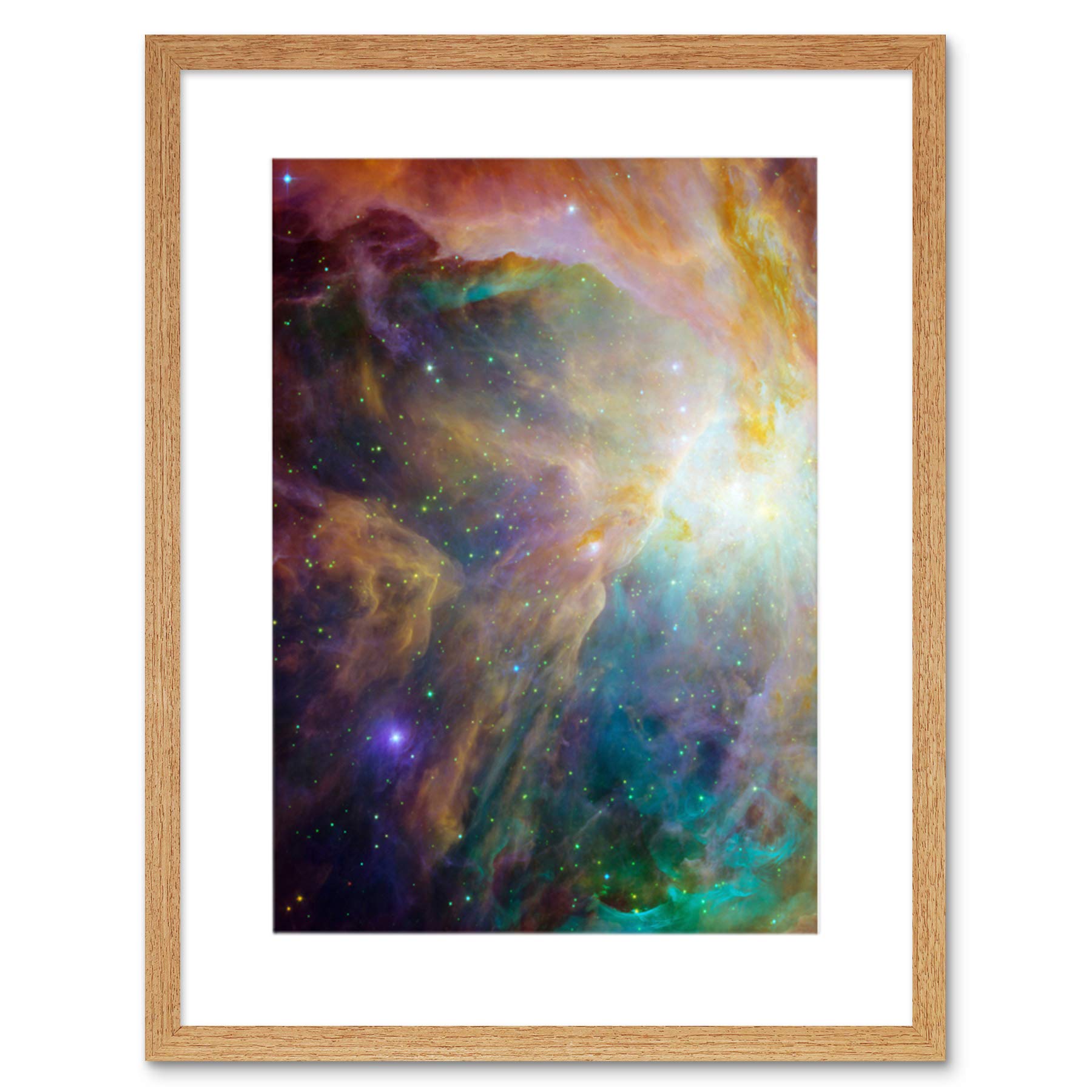 Wee Blue Coo Space Orion Nebula Science Framed Wall Art Print