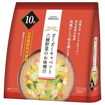 Amazon.co.jp: 成城石井 ざくざくキャベツと六種野菜のお味噌汁