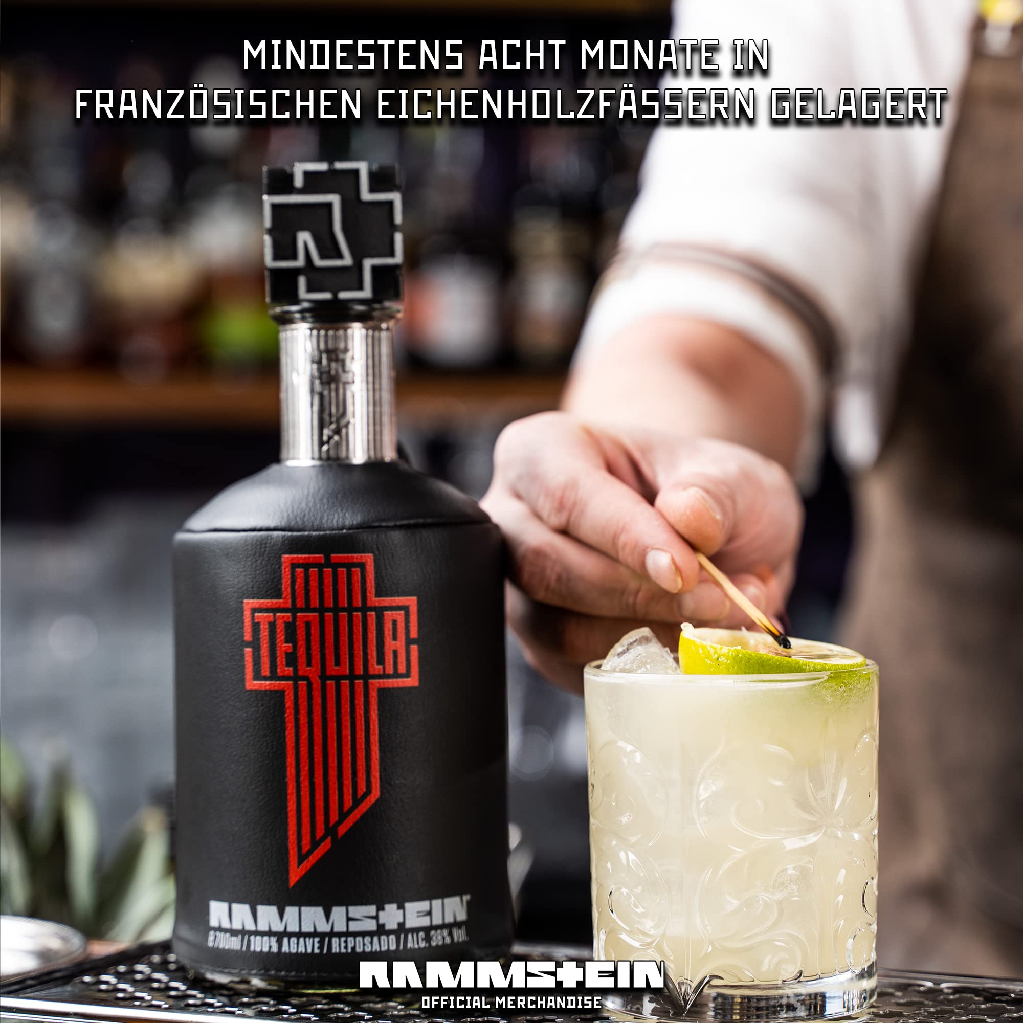 Rammstein Tequila Reposado Agave 0.7 l Offizielles Band Merchandise Fan Getränk