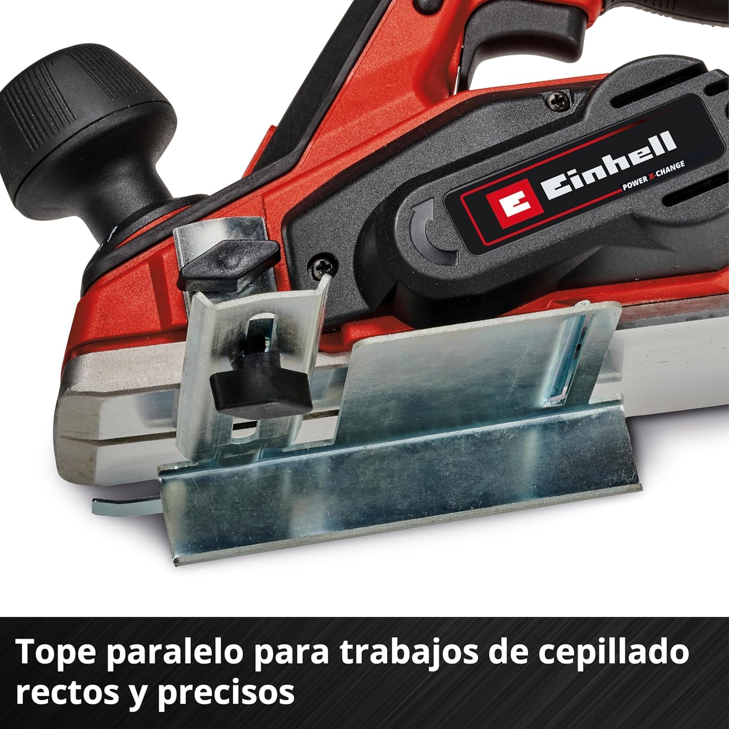 Einhell Cepillo con batería TE-PL 18/82 Li-Solo Power X-Change (18 V, iones de litio, profundidad de pasada hasta 2 mm, gran eje de cuchilla, zapata de sujeción automática, sin batería ni cargador)