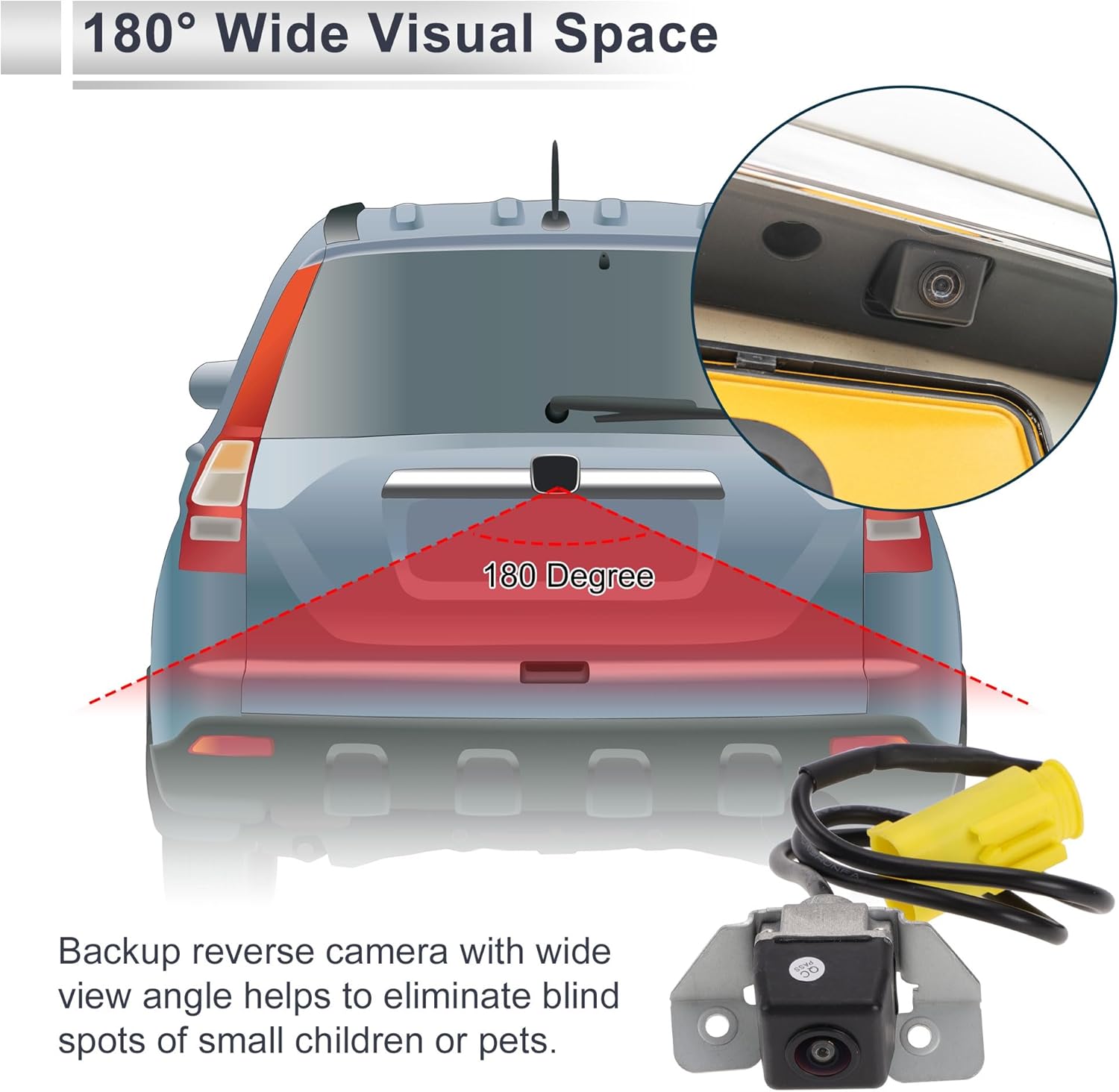 License Plate Rear View Camera for Hyundai Tucson 2011-2013 Park Assist Camera Backup Reverse Camera No.95790-2S011/95790-2S012/68197873AA