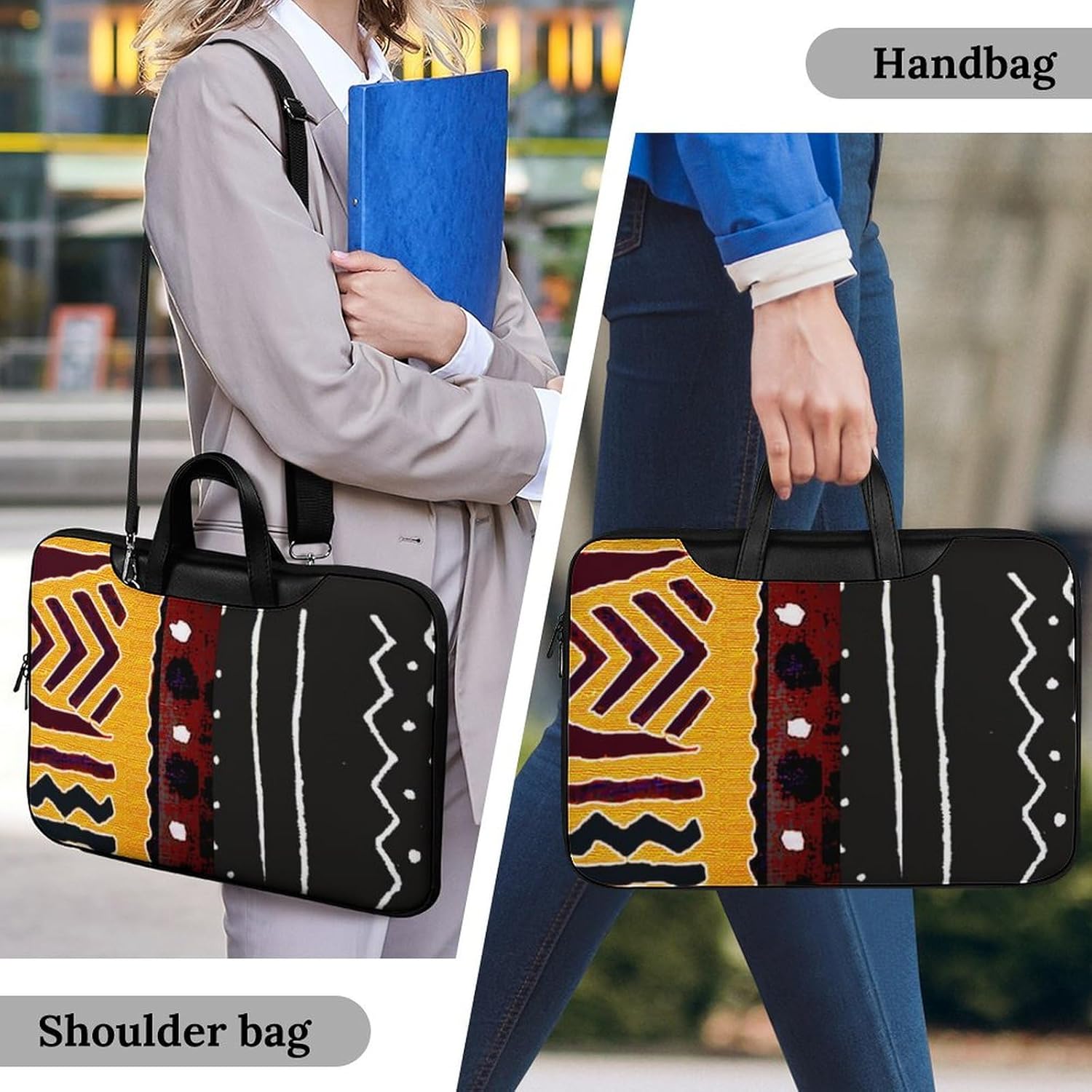 Cute AutismAwareness Portable Leather Laptop Bag