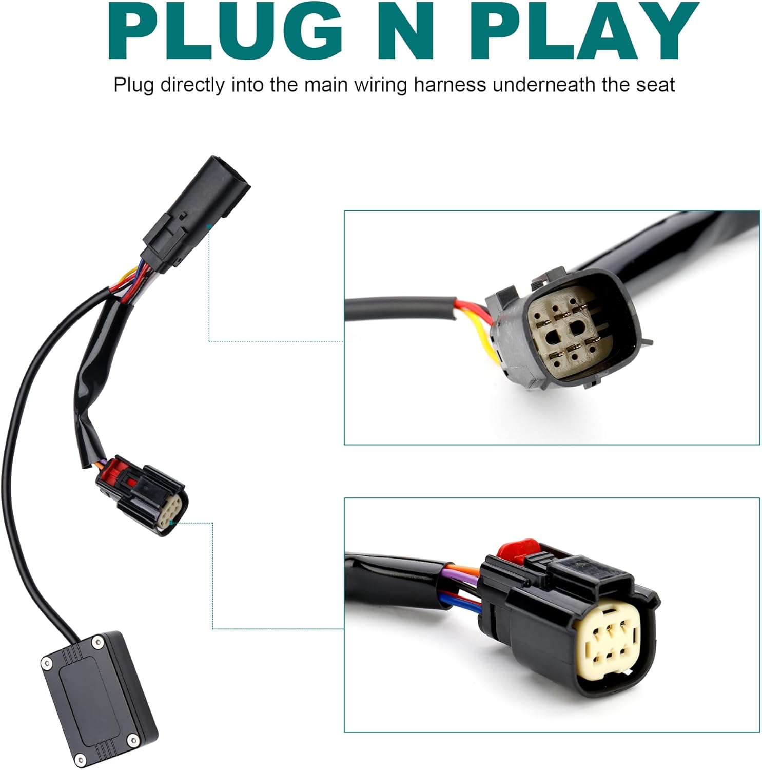 MoKitDora Load Equalizer Resistor Plug and Play Stabilizer Controller for Harley 2010-2013 Street Glide and Road Glide Fixes LED Turn Signal Lights Blinker Issues