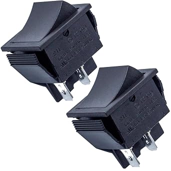 2 Pcs 12volt 6V Compatible with Power Wheels Foot Pedal Switch Universal Accelerator Gas Pedal for Kids Ride on Car, Kids Electric Cars Replacement Parts Speed Foot Pedal Reset Switch