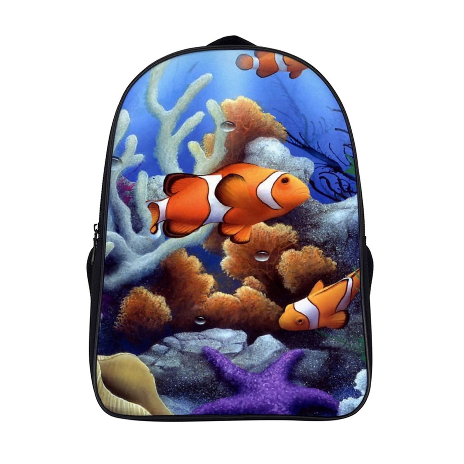 Sac à dos pour ordinateur portable grande capacité style poisson - 7