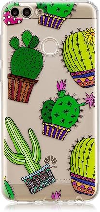 Fine Finet Huawei P Smart/Enjoy 7S Funda, Transparente Suave TPU Silicona Flexible Gel Funda Resistente a los Ara?azos Anti Choque Protectora Case (Cactus) Fine Finet Huawei P Smart/Enjoy 7S Funda, Transparente Suave TPU Silicona Flexible Gel Funda Resistente a los Ara?azos Anti Choque Protectora Case (Cactus)
