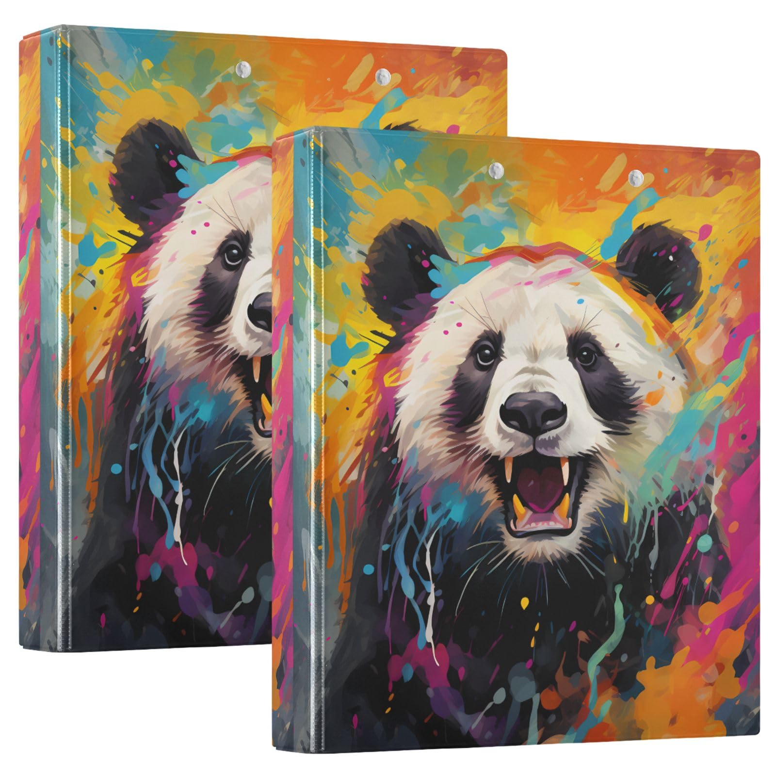 Smile Panda - Raccoglitore a 3 anelli, 3,8 cm, contiene 200 fogli con 3 tasche interne in PVC trasparente, per scuola e ufficio