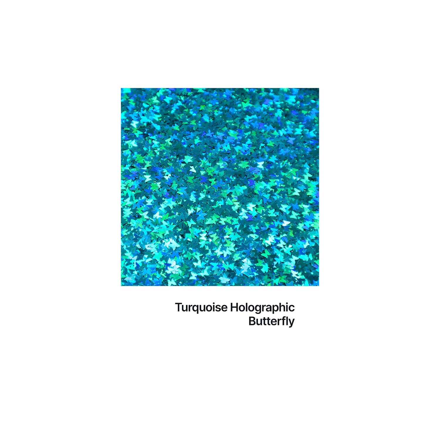 Hemway Craft Glitter Butterfly Shape, 50g, Turquoise Blue Holographic, Butterfly - Turquoise Holographic, 50g / 1.8oz - Image 2