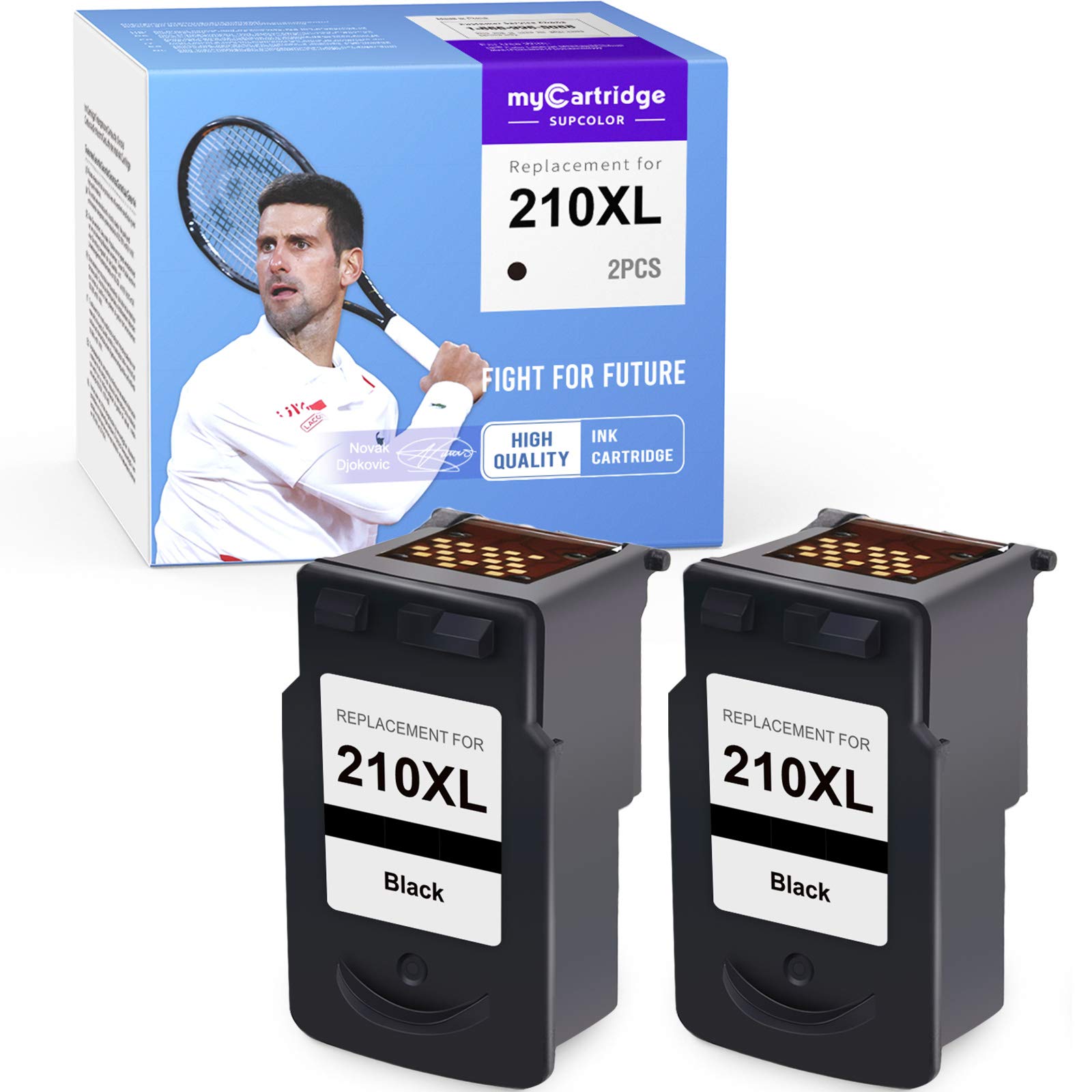 myCartridge SUPCOLOR Remanufactured Ink Cartridge Replacement for Canon 210XL PG-210XL 210 XL for PI