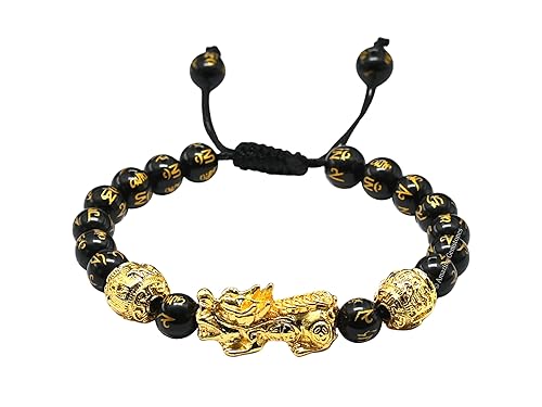 Miniatura 2 de Black Obsidian Pixiu Bracelet for Women Men's Gifts - Protection Healing Crystal Bracelet - 8mm Gemstone Beaded Adjustable Bracelet Pulseras Para