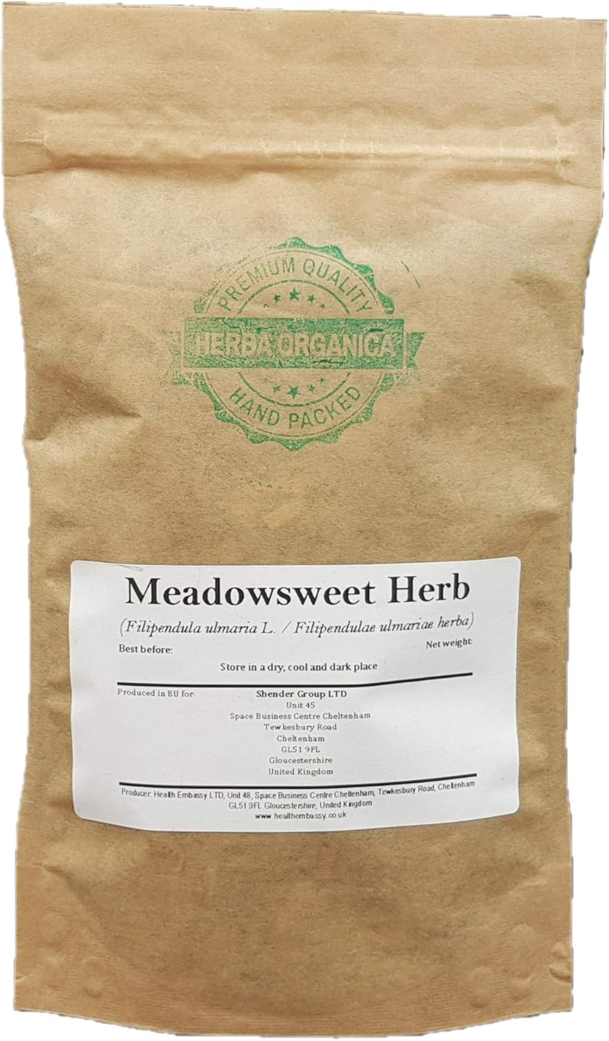 Herba Organica Meadowsweet Herb Herbal Tea - Filipendula ulmaria L - Ulmaire Herbe Tisane (100g) - Amazon product rated Grade B