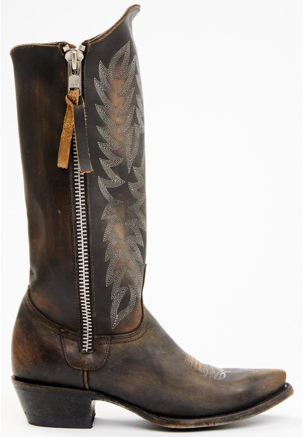 Idyllwind Women's Latigo Side Zip Distressed Tall Western Boot Snip Toe - Biwsp22p6