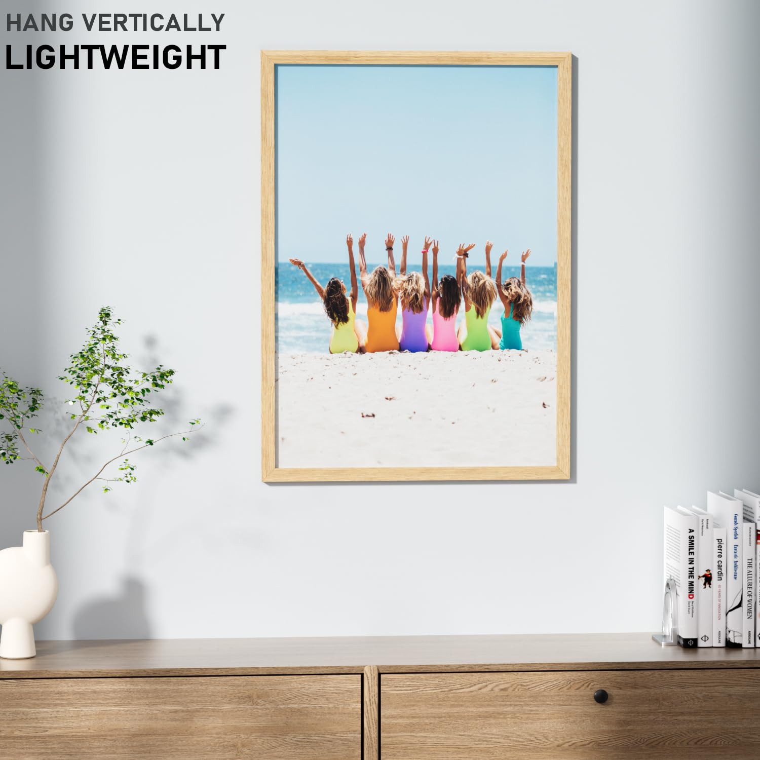 A2 Picture Frame with Removable A3 Mount, Natural 59.4x42cm Poster Frames for Print A2 Photo Frames 42x59.4cm for Wall Decor - Image 3