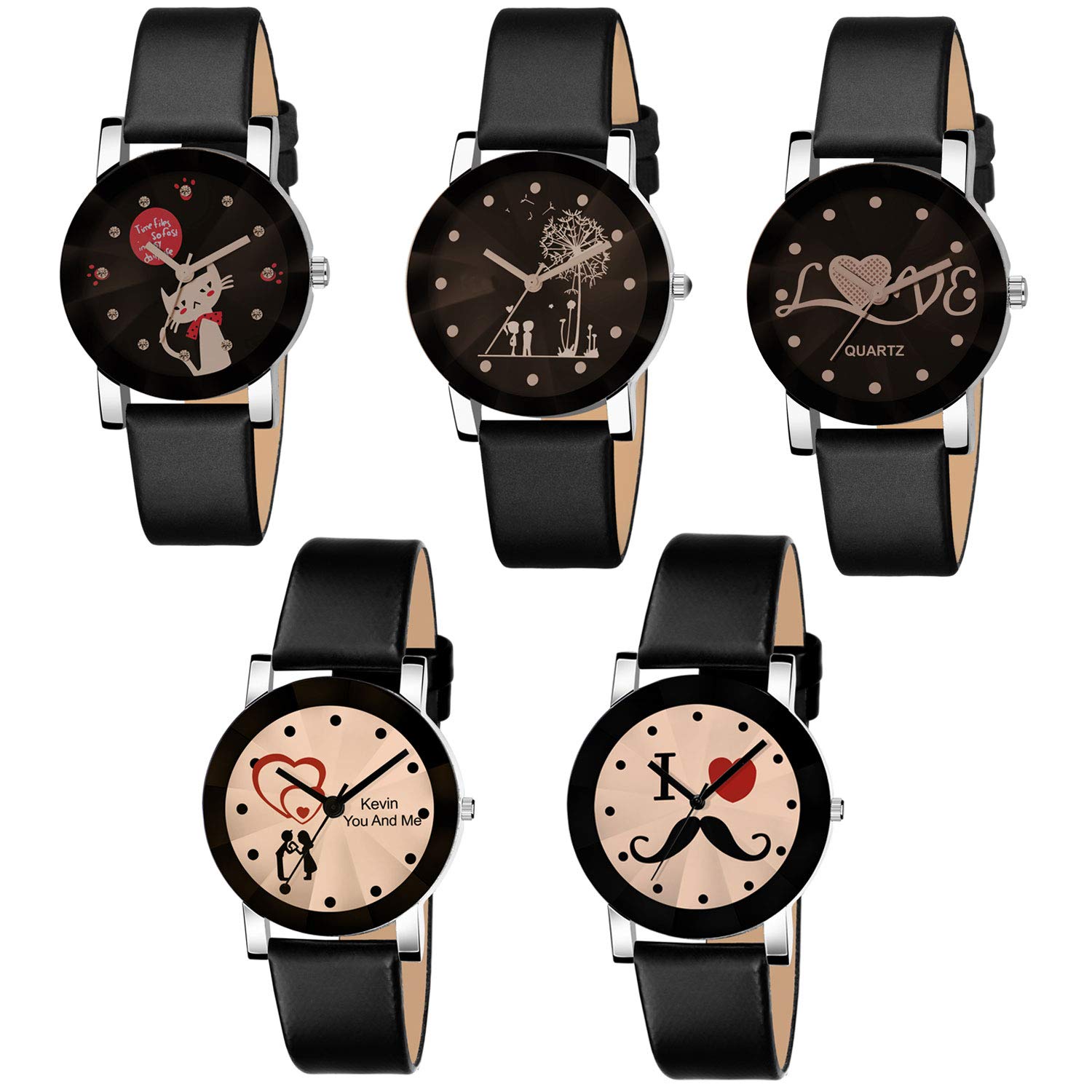 Shunya Analogue Girls Watch (Assorted Dial Black Colored Strap) (B08FSM49Z1) Amazon Price History, Amazon Price Tracker