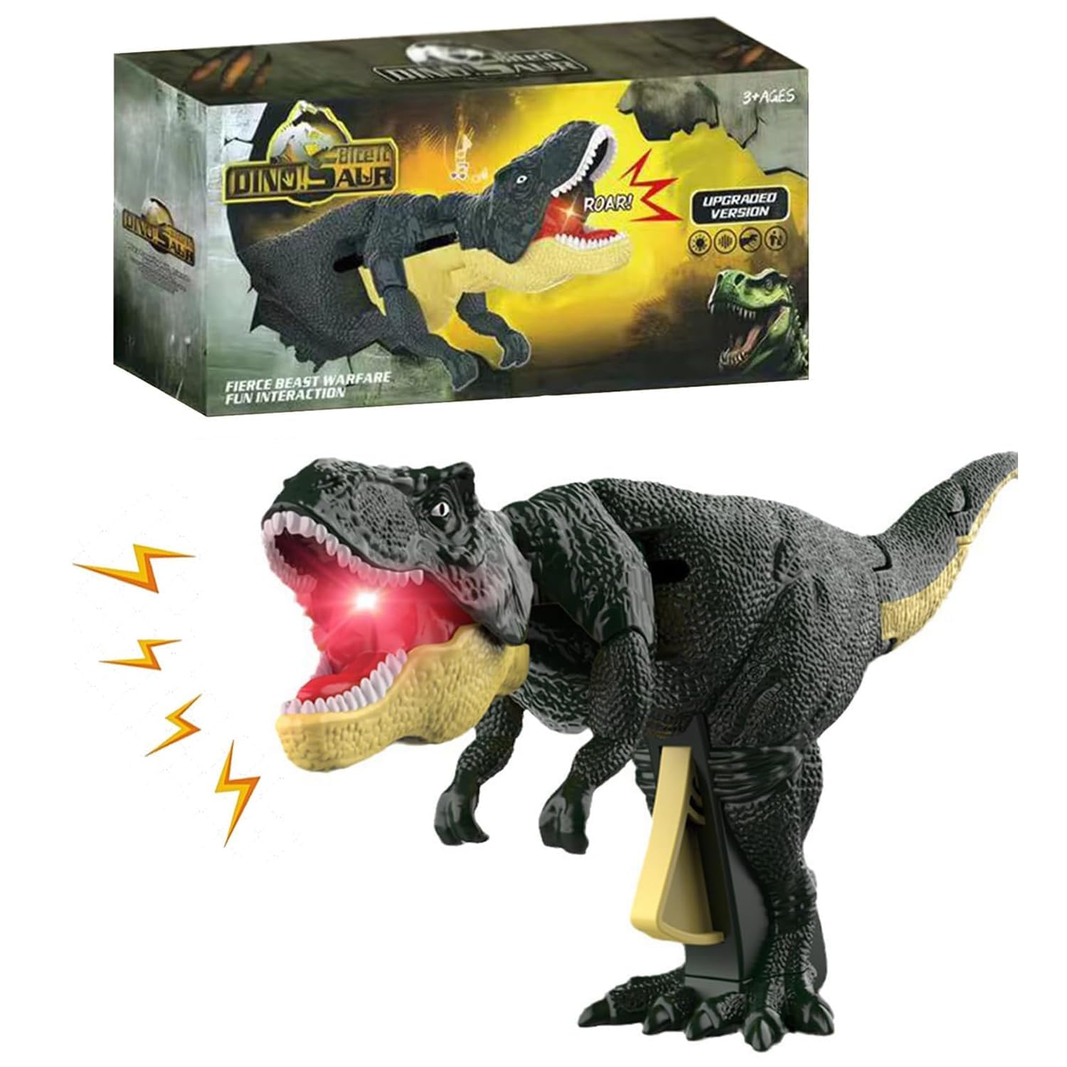 SM Toys Dinosaur Roaring Toys Trigger The T-Rex Dinosaurs Toys with Dianosaur Sound Lighting Model Vibrating Head (B0D9QHGCN7) Amazon Price History, Amazon Price Tracker