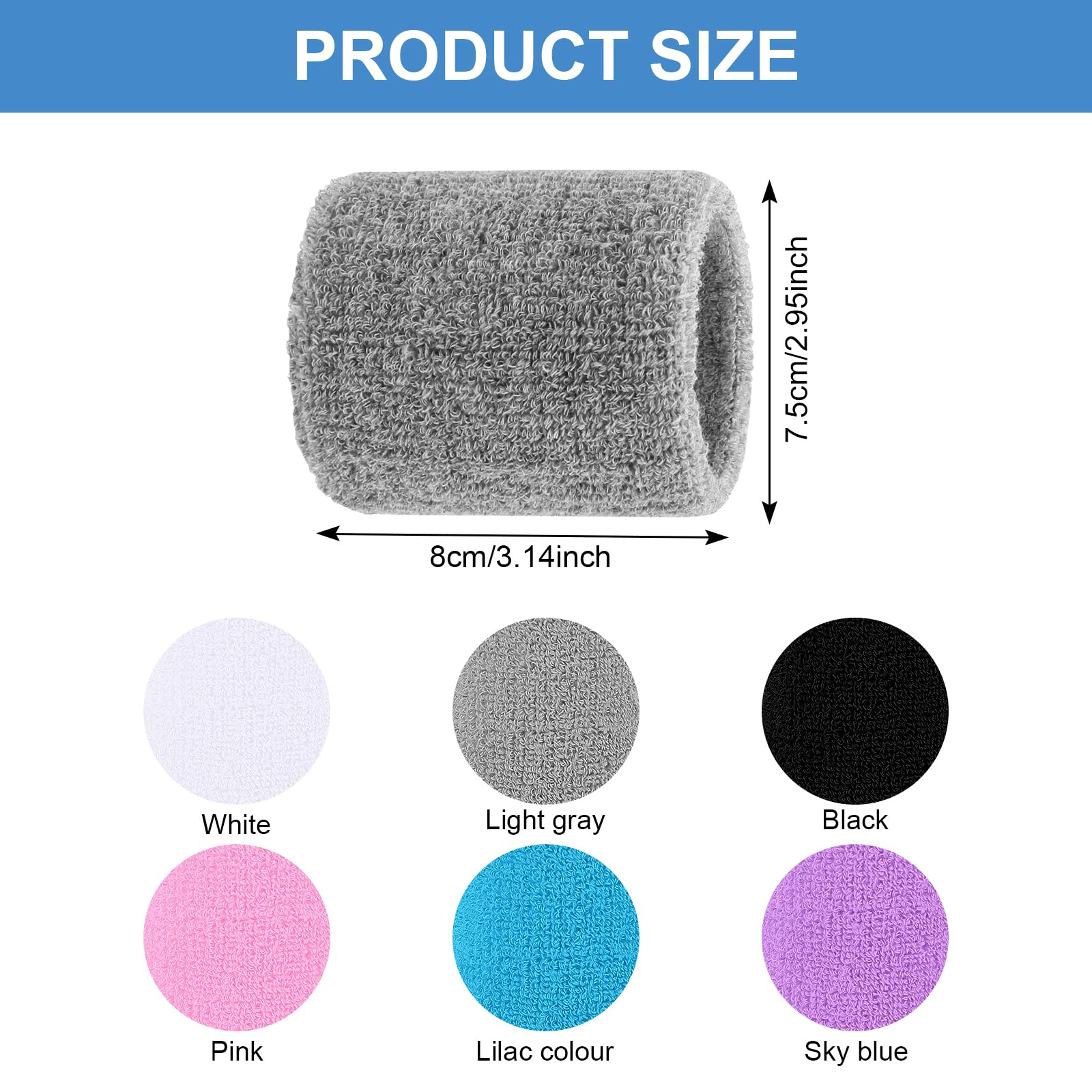 Polsini Da Palestra Assorbisudore - 5 Pezzi Per Uomo E Donna, Ideali Per Tennis, Palestra E Corsa - Foto 9