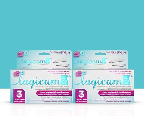 Lagicam V Infección aginal por levaduras, crema antifúngica de tratamiento de nitrato de miconazol de 3 días, alivio para picazón, ardor, olor y