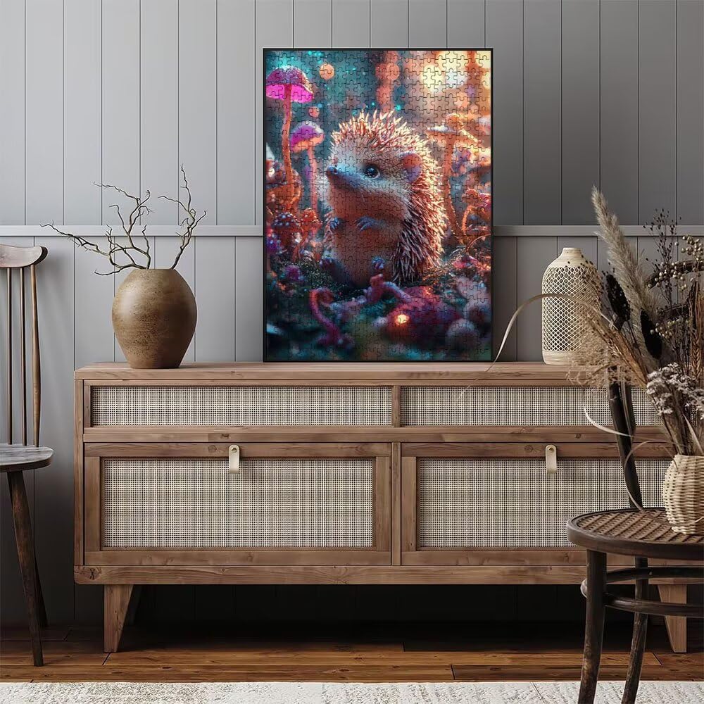 Puzzle 4000 sztuk, Grzyby Erico 3D Puzzle dla dorosłych wymagające, artystyczne puzzle edukacyjne, zabawne i stymulujące dekoracyjne puzzle dla rodziny, prezent i dekoracja ścian DX0YL6-709