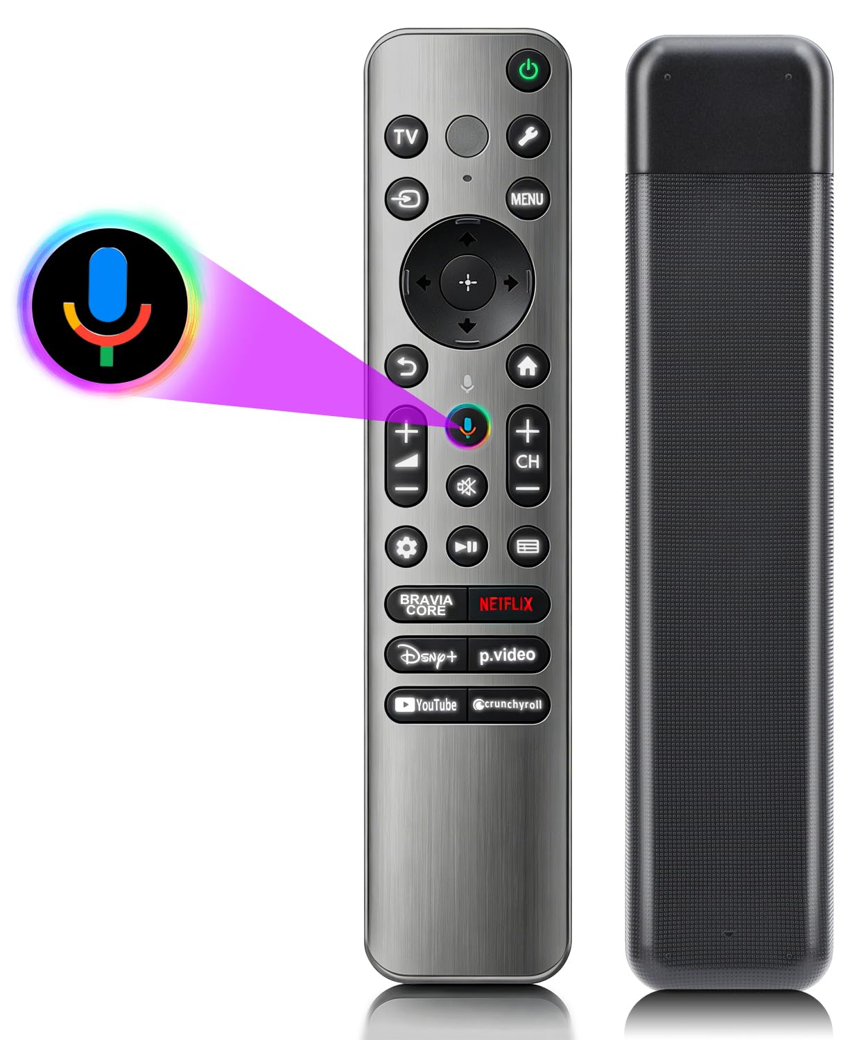 Telecomando di ricambio per TV Sony, Bravia Google 4K LED OLED Smart TV Control con voce e retroilluminato