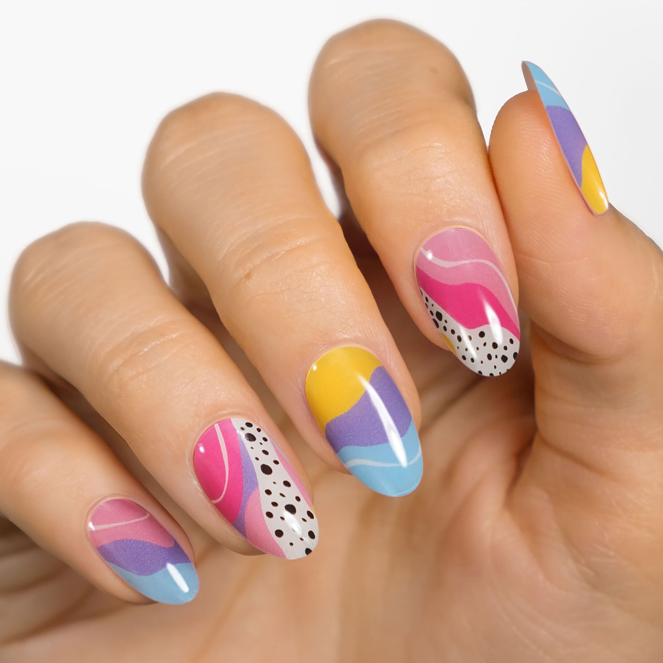 MOYOU LONDON Autocollants auto-adhésifs pour ongles en Gel Semi-durci, lampe UV/LED requise, 20 enveloppes de vernis à ongles en Gel, autocollants pour Nail Art - by_millimac 01