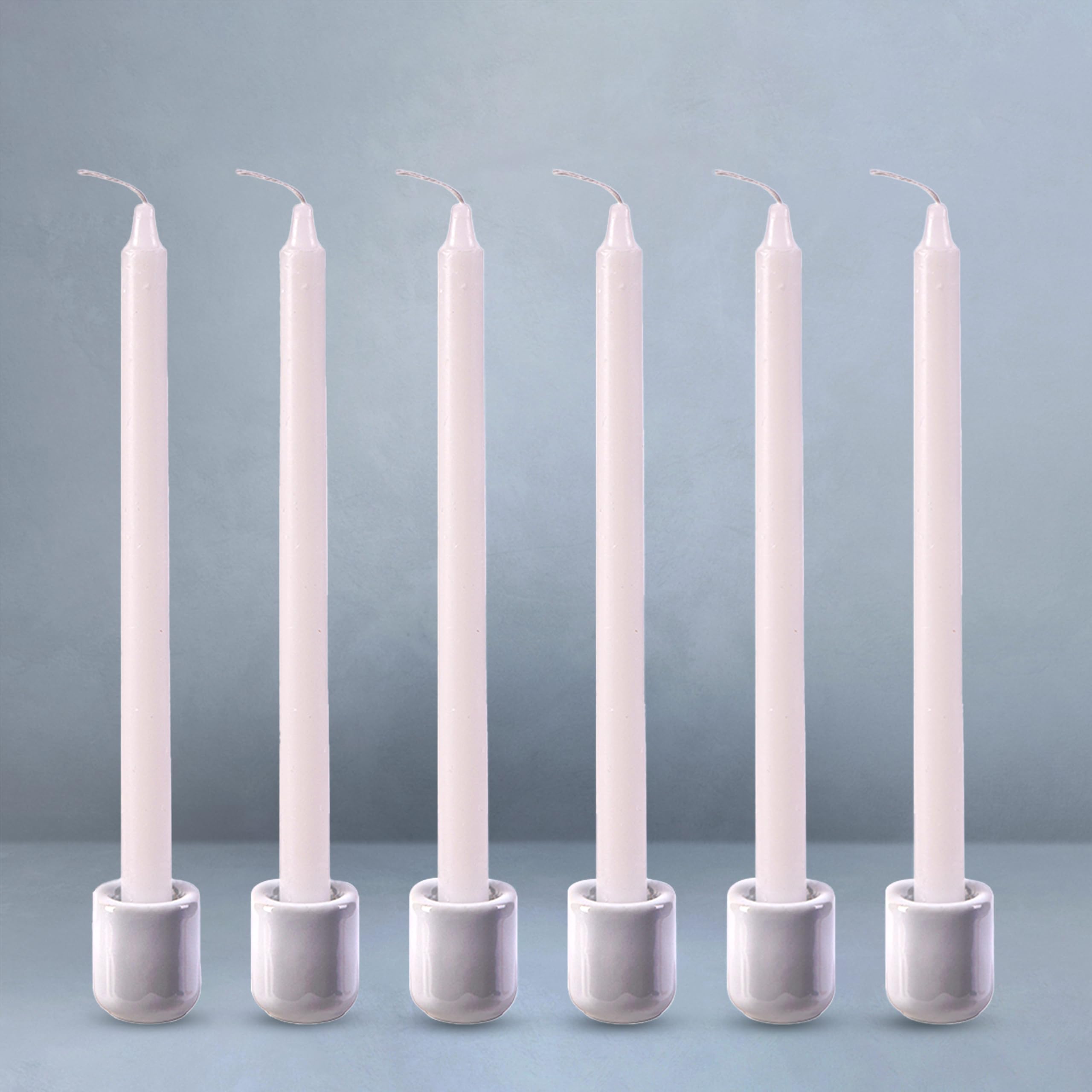 OShadow - Candele affusolate – Confezione da 10 candele senza profumo, 20 cm, progettate specificamente per il portacandele OShadow