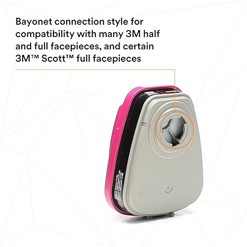 Miniatura 6 de 3M Filtrocartucho vapor 60921 protección respiratoria paquete de 2 P100