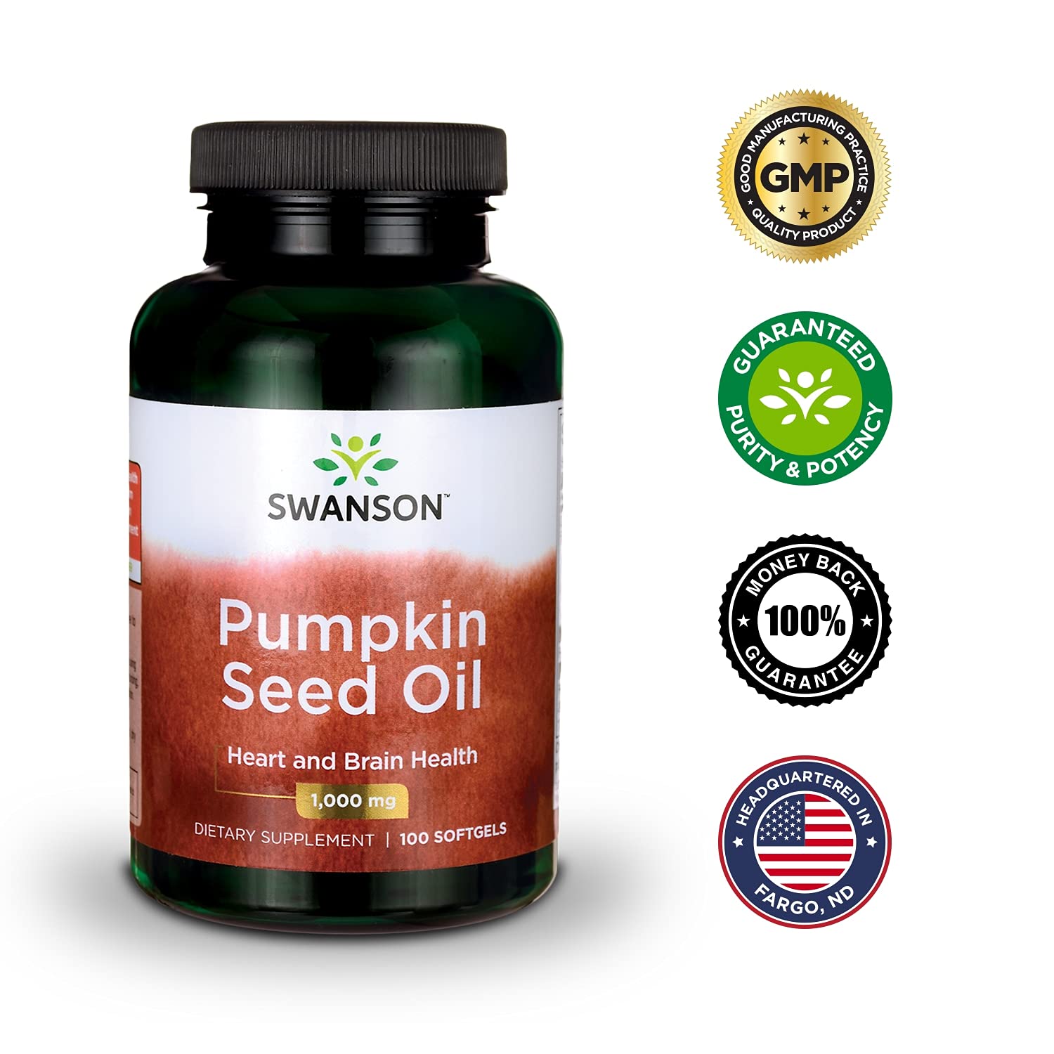 Swanson Pumpkin Seed Oil Supports Brain Health, Heart Health