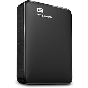 WD Portable HDD 4TB USB 3.0 Black WD Elements Portable External Hard Drive WDBU6Y0040BBK-WESN