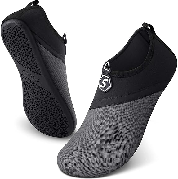 AVIAXO Aqua Beach Wet Water Socks,Mens Womens Wetsuit Boots Quick Dry Water Pool Trainer Sport Shoes for Swim Surf Yoga Beach Running Boating Snorkeling Diving