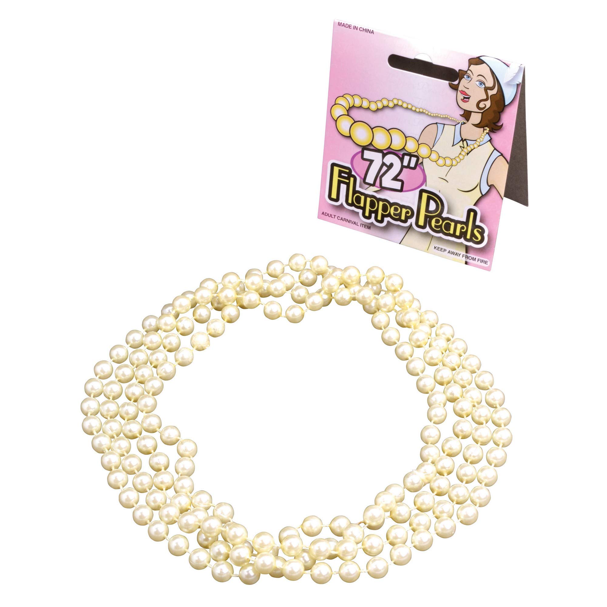 72" Flapper Pearls Necklace