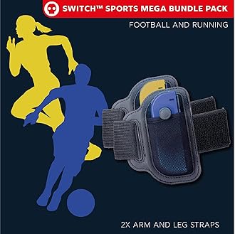 Numskull Nintendo Switch Sports Pack Mega Bundle - Designed For Console Users - Golf Clubs, Arm Bands, Rackets And More - Gamer Controller Accessory