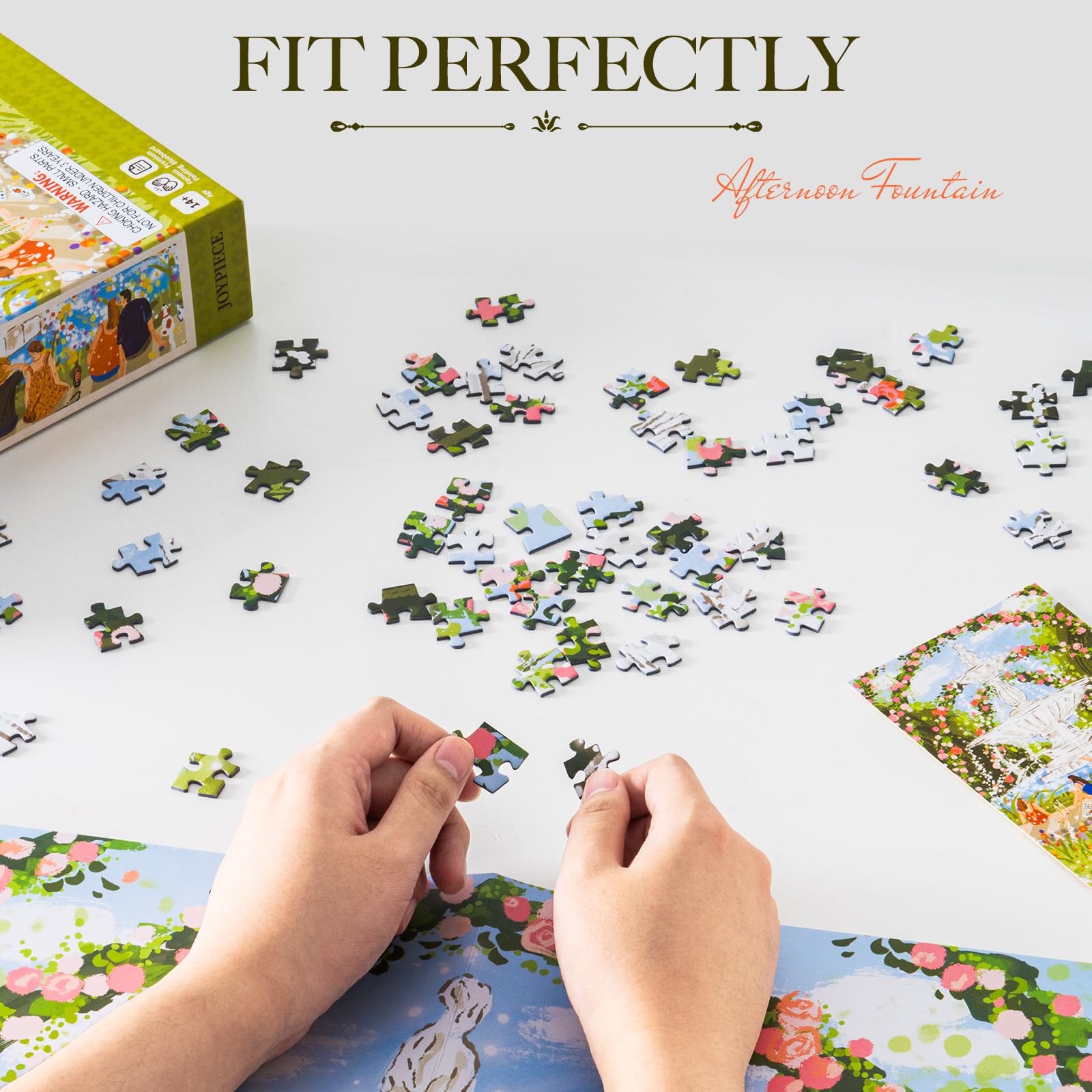 ROWOOD Puzzle da 1000 pezzi per adulti e bambini, gioco impegnativo, giocattolo educativo, puzzle regali per donne uomini, fontane