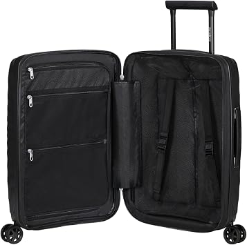 Samsonite Neo Flux - Spinner M, Expandable Suitcase, 68 cm, 86/96 L, Black (Black)