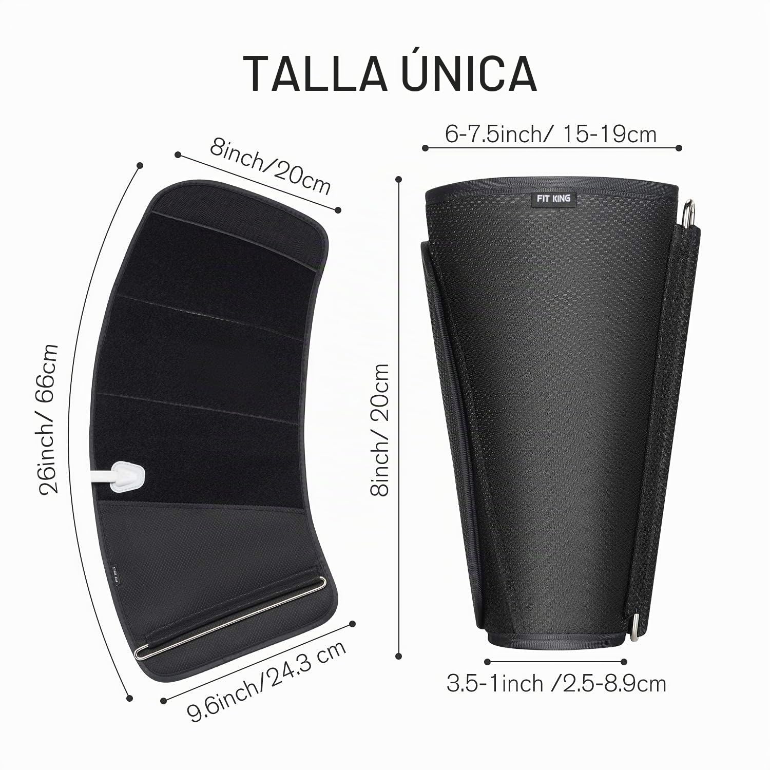 FIT KING Presoterapia Piernas Masajeador de Piernas Brazo Ternera Masajeadores para Dolor y Circulación Máquina de Compresión para Piernas Cansadas y Doloridas Recuperación Muscular