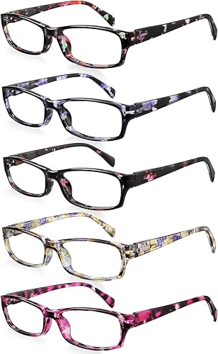 Lentes de lectura para mujeres y hombres, con bloqueo de luz azul, bisagra de resorte, para lectura de computadora, antirreflejos, lentes UV