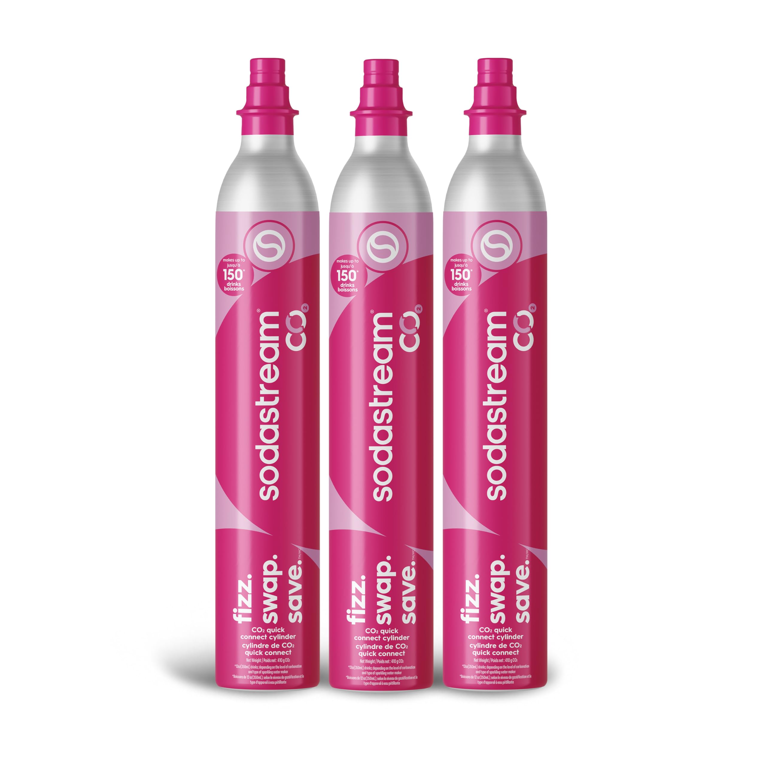 sodastream Quick Connect シリンダー 60L Amazon.com: SodaStream CO2 Gas Carbonation Bundle | 3x 60L