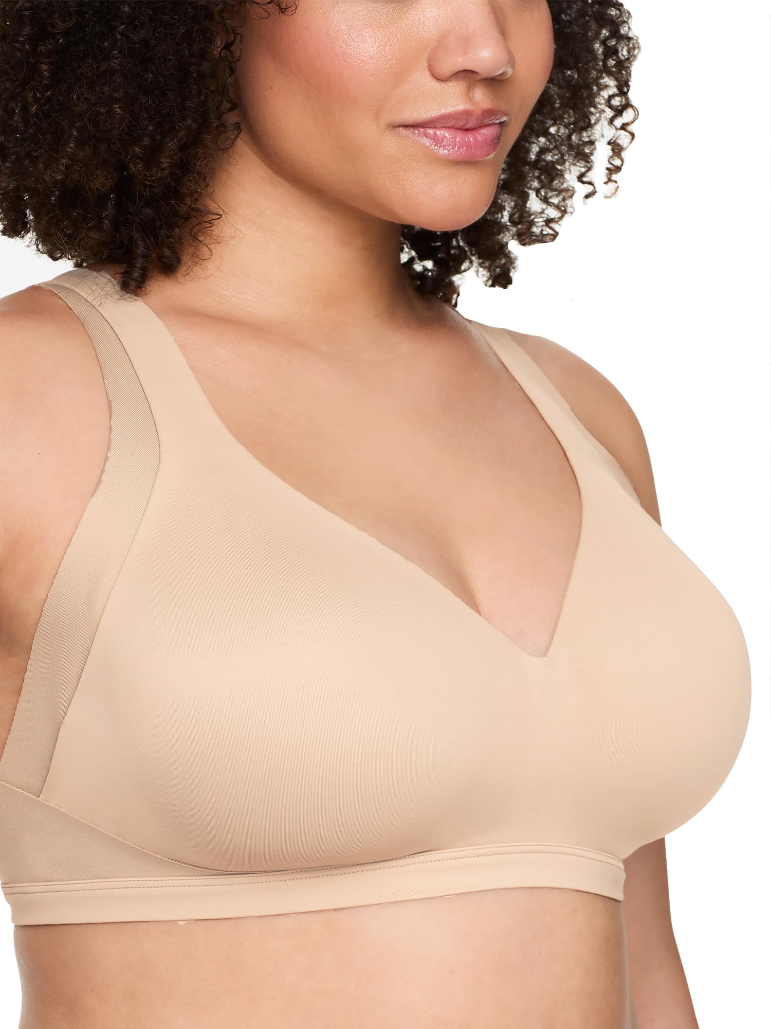 Warner's Womens No Side Effects Underarm and Back-Smoothing Comfort Wireless Lightly Lined T-Shirt Bra Ra2231a