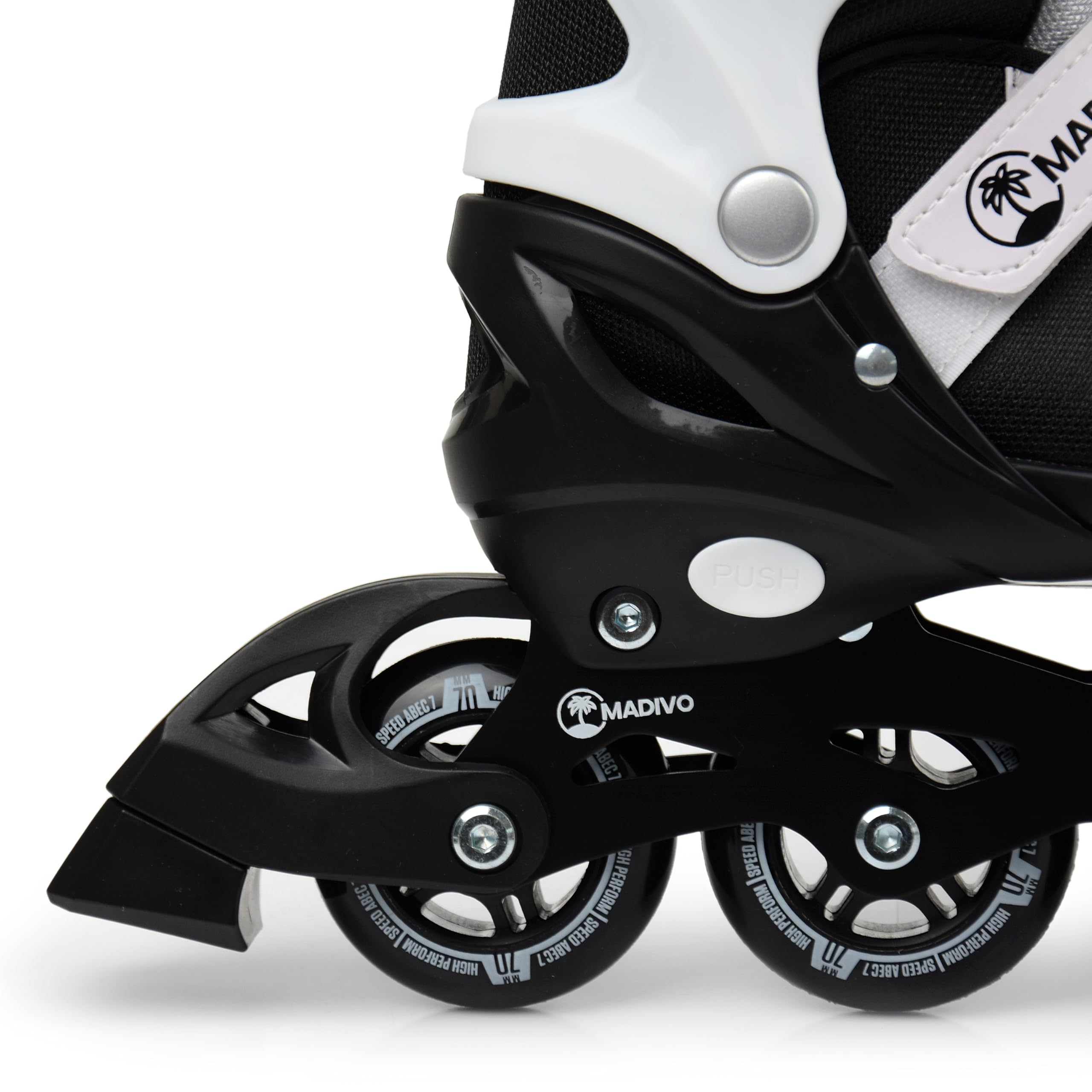 MADIVO Duo Set pattini in linea 2 in 1, regolabili, per bambini e ragazzi, pattini in linea convertibili in pattini di pattinaggio su ghiaccio | Taglie: 34-37, 38-41