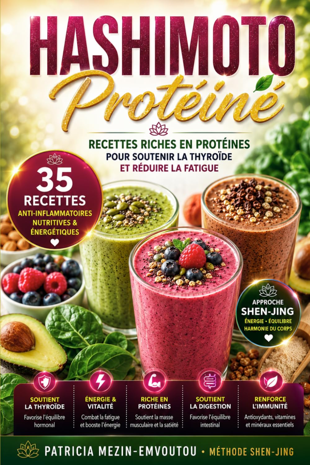 HASHIMOTO PROTÉINÉ: Recettes riches en protéines pour soutenir la thyroïde et réduire la fatigue (Collection Thyroïde & Énergie)