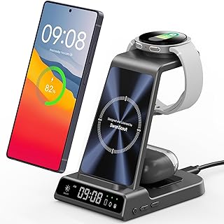 Wireless Charger for Samsung Devices, Wireless Charging Station for Galaxy S25 Ultra/S25+/S25/Z Flip7/S24 Ultra/S23/S22/S2 Price In India