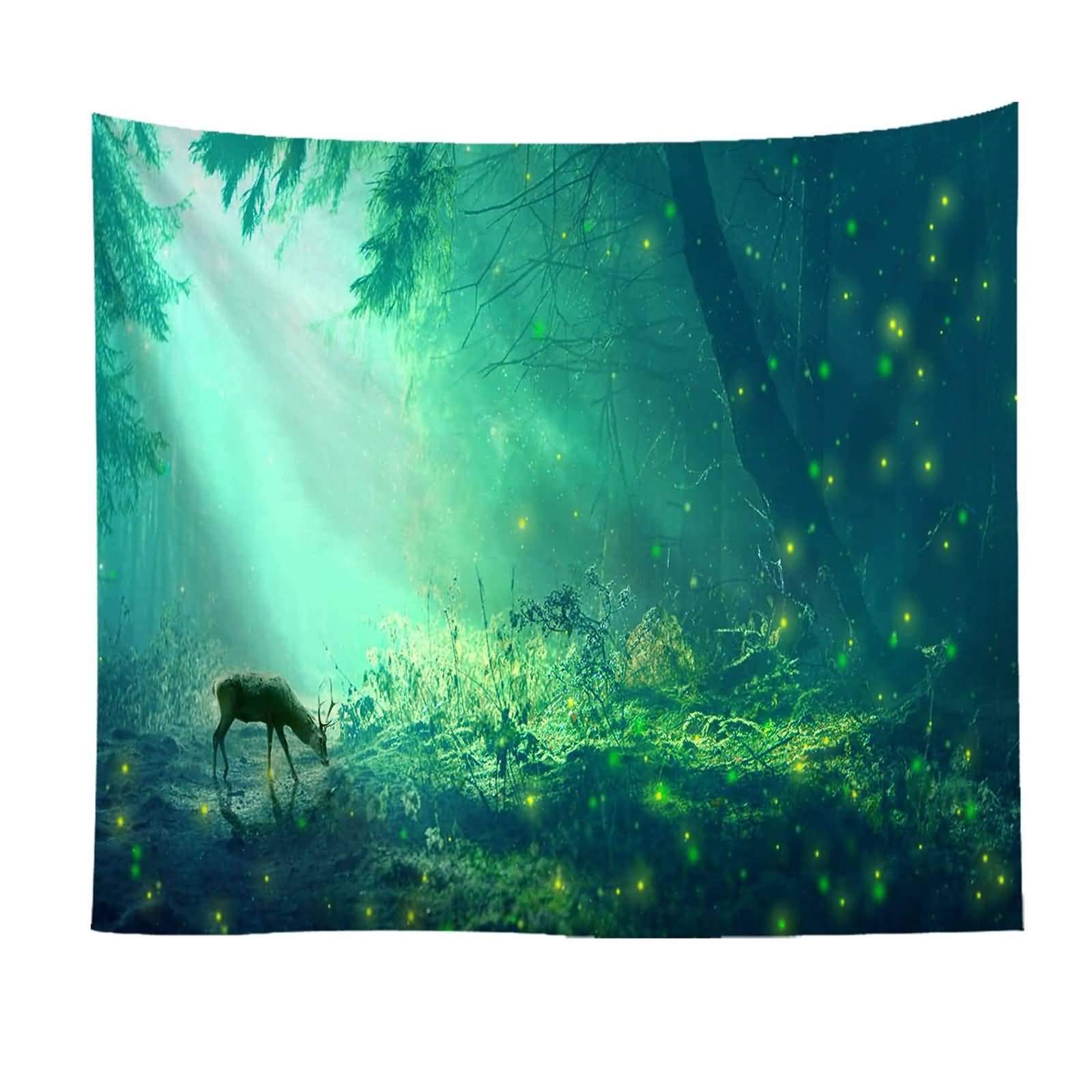 Tapiz de pared KnSam de 150x150 cm de ciervo, la solución para vestir paredes vacías