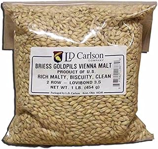 Briess Grain U.S. Brewers Malt for Beer Making & Home Brewing 1 LB (Goldpils Vienna)