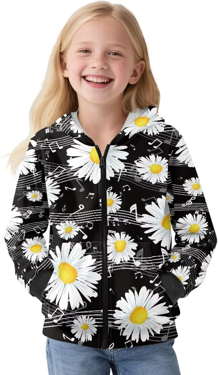 Girls Hooded Sweatshirts Zip Up Warm Hoodies for Teen Girls 6-16 Oversized Winter Jacket for Activewear
