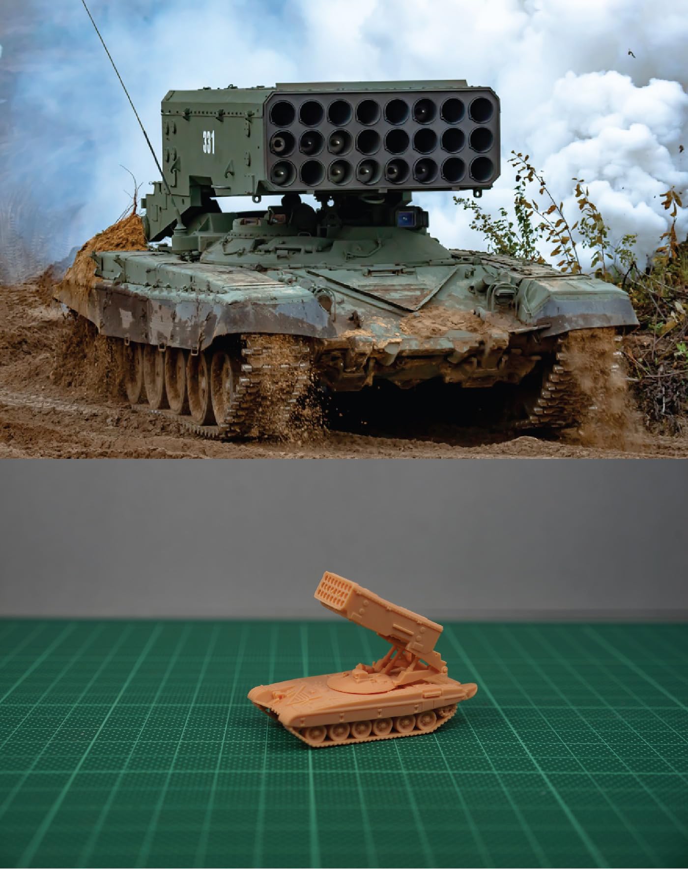 Amazon | 1/144 Russian TOS-1A Multiple Rocket Launcher Resin Kit