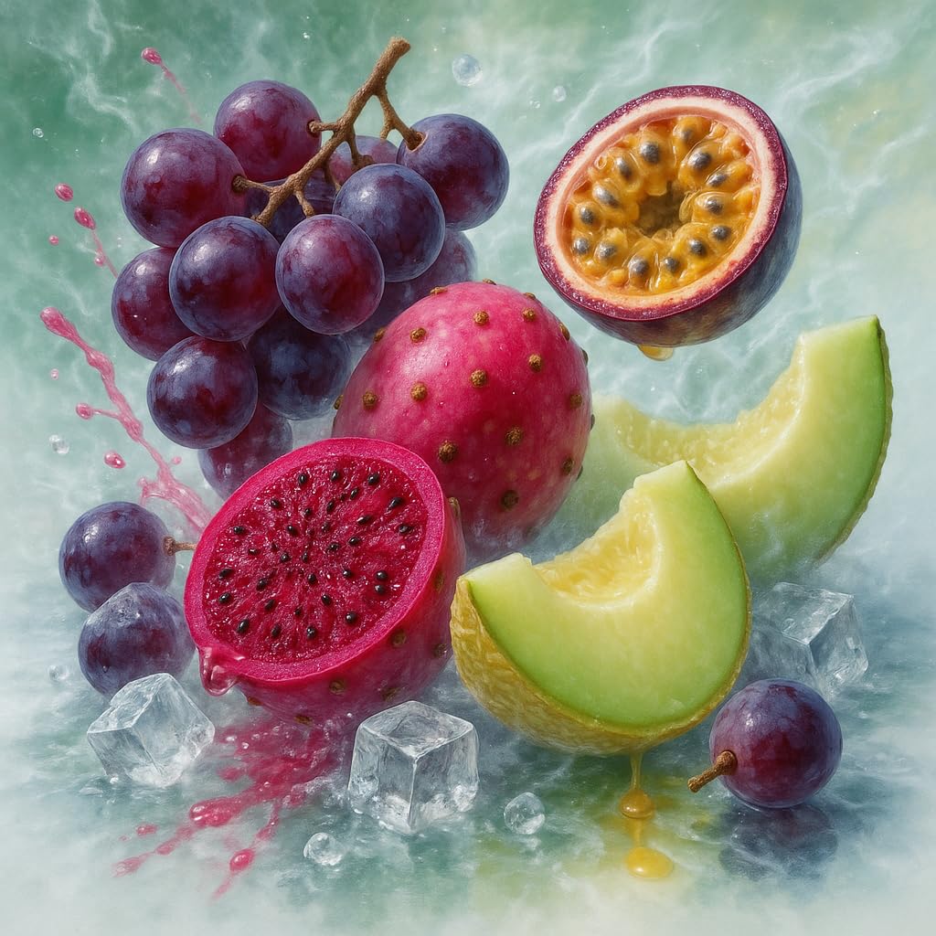 Iced Mirage - uva cactus frutto della passione melone giallo ghiaccio aroma concentrato - vegano - Sasami - 100ml