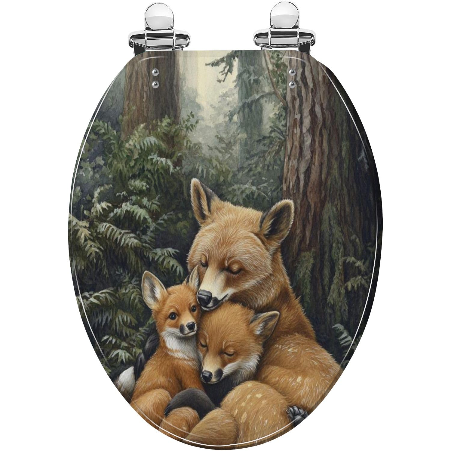 Sedile WC allungato decorativo per bambini, ideale per il bagno.