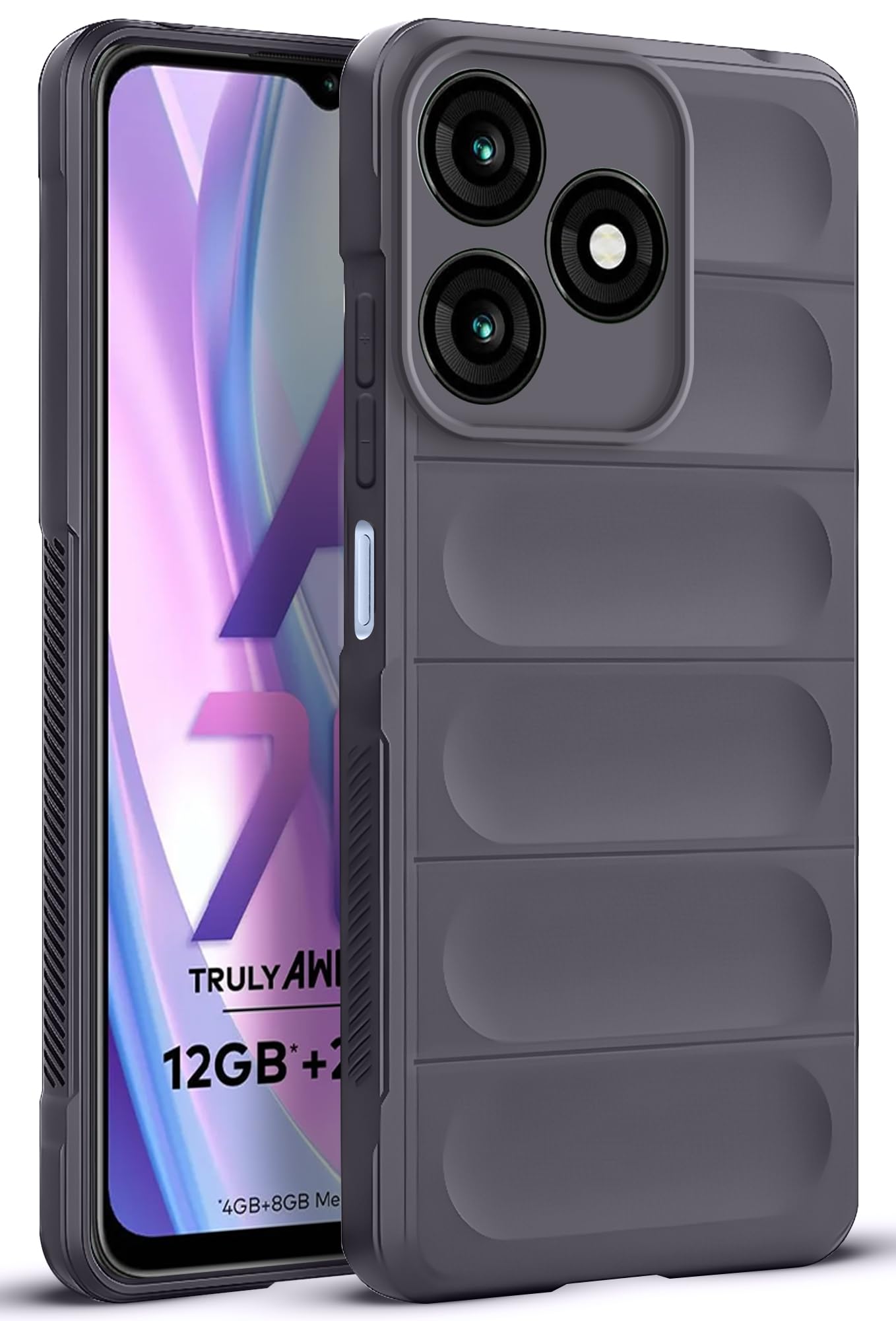 Mr. Case Liquid Silicone Case for Itel A70 | Comfort Grip Soft Touch Matte TPU | - Gray (B0CS9GVS4F) Amazon Price History, Amazon Price Tracker